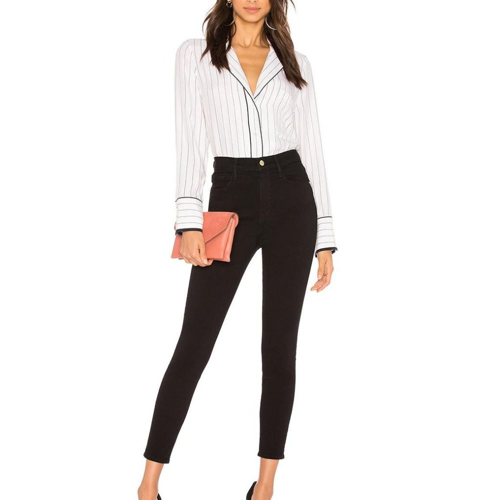 NWT FRAME Ali High-rise Skinny Cigarette Jeans